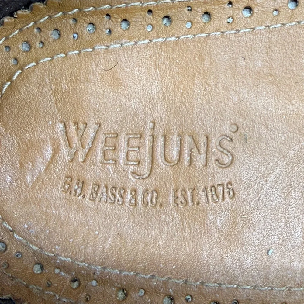 Weejuns GH Bass‎ Waldo Mens 13 D Mocha Brown Nubuck Loafer